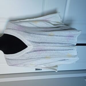 POL White Sweater Star Design